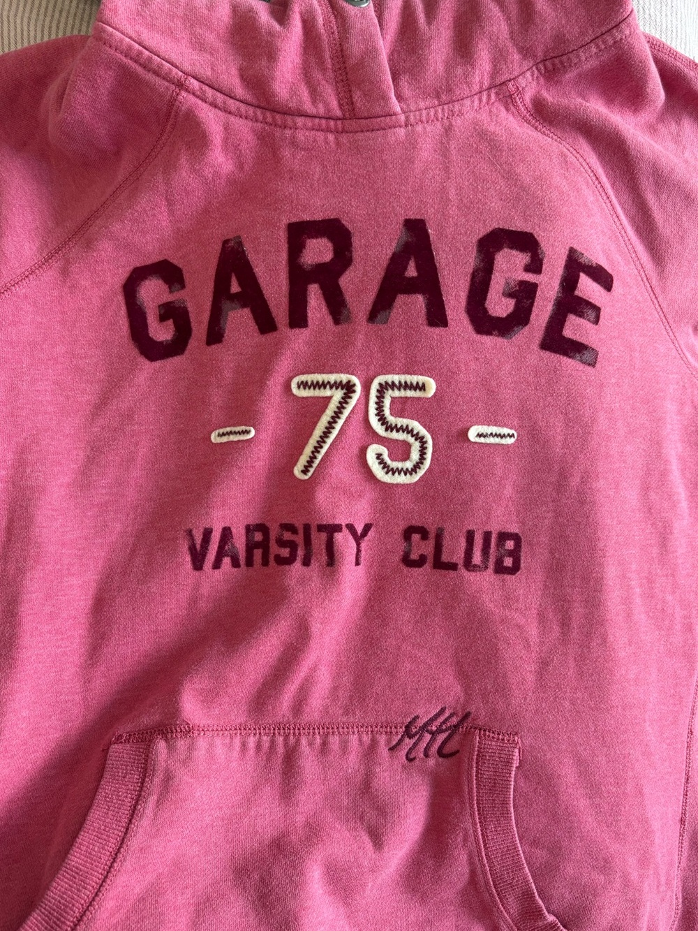 Vintage Y2K Garage Pink Hooded Sweater - Picture 3 of 7